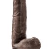 Coverboy Pierre The Chef Dildo with Balls 7in - Chocolate