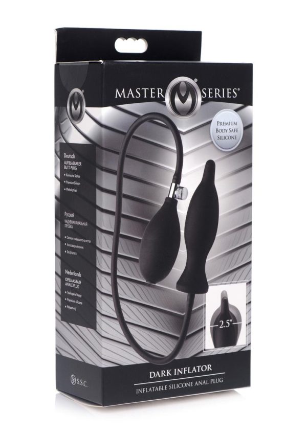 Master Series Dark Inflator Silicone  Anal Inflatable  Plug - Image 2