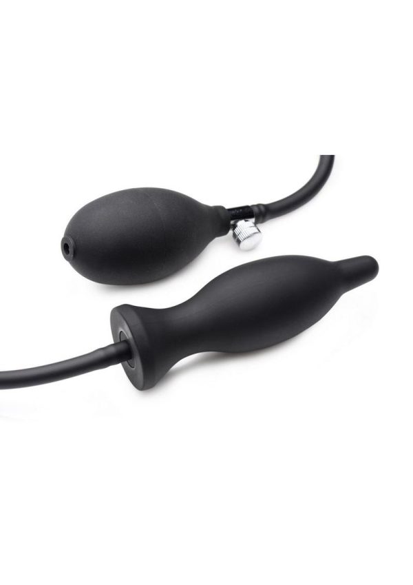 Master Series Dark Inflator Silicone  Anal Inflatable  Plug - Image 3