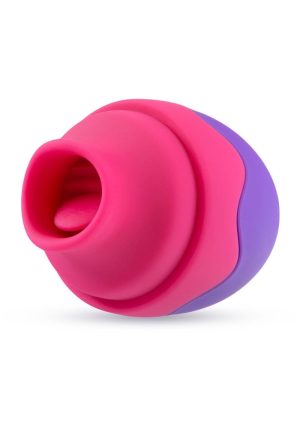 Aria Flutter Tongue Rechargeable Silicone Vibrator - Purple