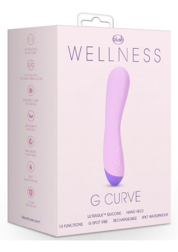 Wellness G Curve G-Spot Vibrator Multi Function Rechargeable Waterproof  Pink - Image 2