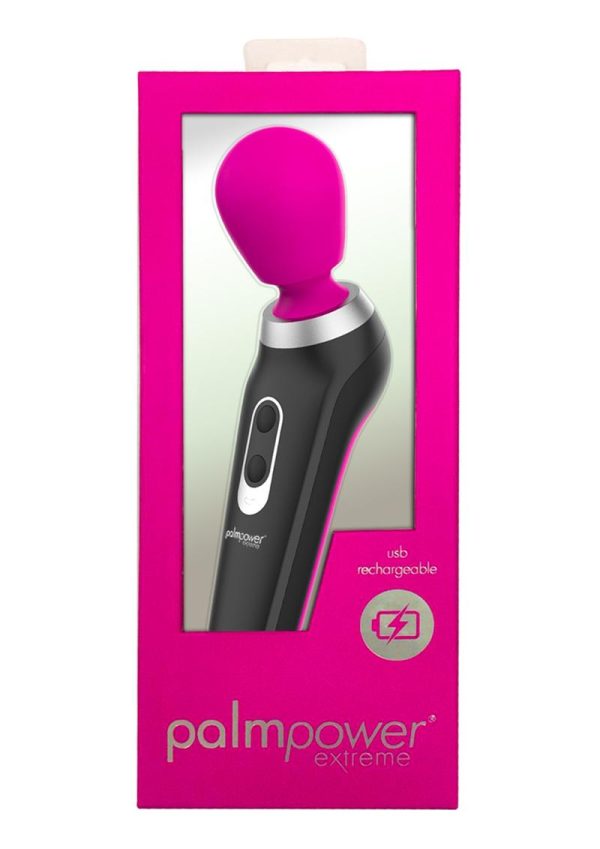 Palmpower Extreme Massager USB Rechargable Multi Speed Water Resistant Pink - Image 2