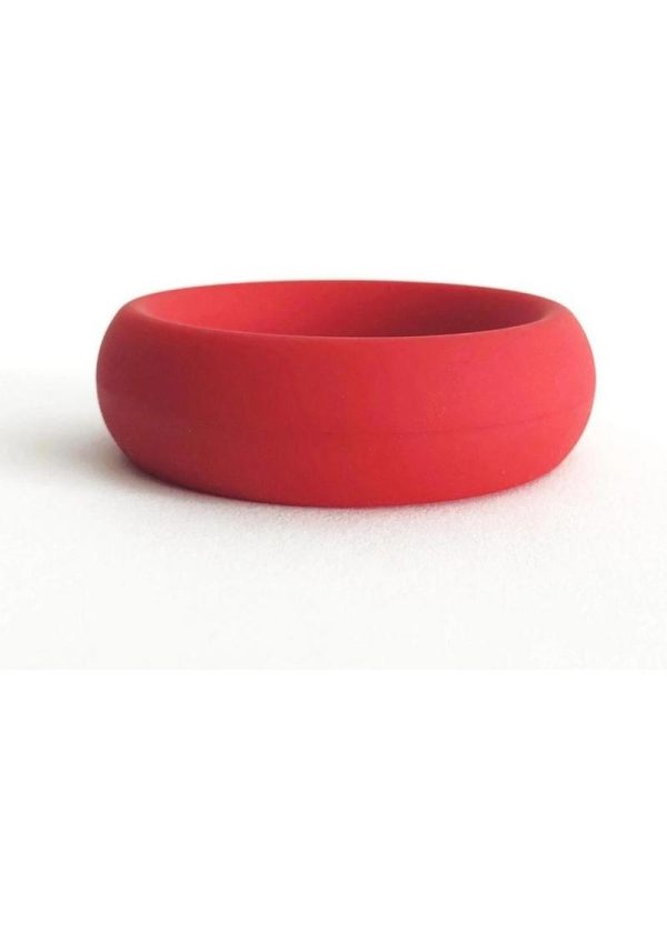 Bone Yard Meat Rack Beef Up Bulge Ring Silicone Cock Ring Red - Image 4