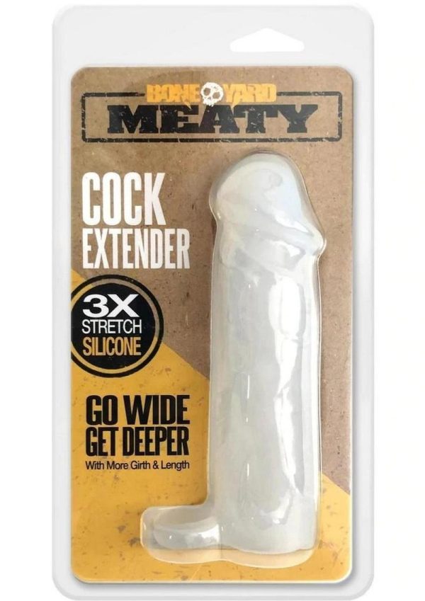 Bone Yard Meaty Silicone Cock Extender Clear - Image 2