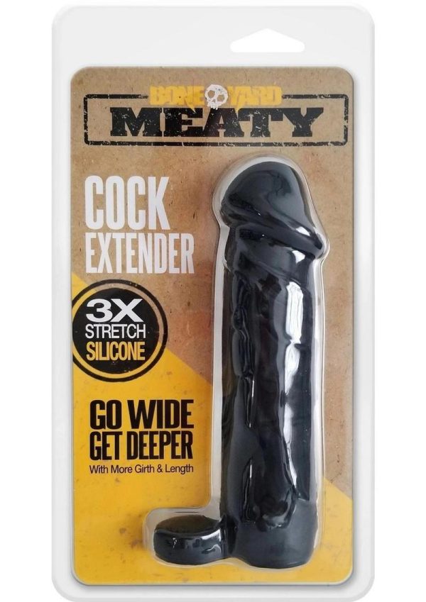 Bone Yard Meaty Silicone Cock Extender Black - Image 2