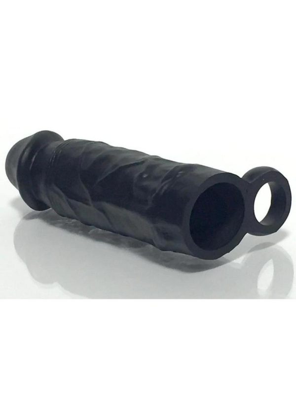 Bone Yard Meaty Silicone Cock Extender Black - Image 4