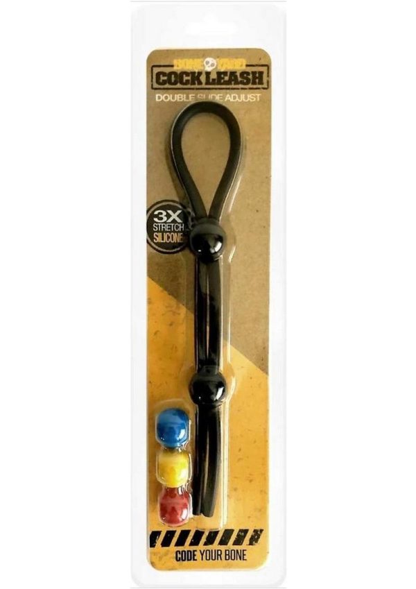 Bone Yard Cock Leash Silicone Double Slide Adjust Code Your Bone - Image 2