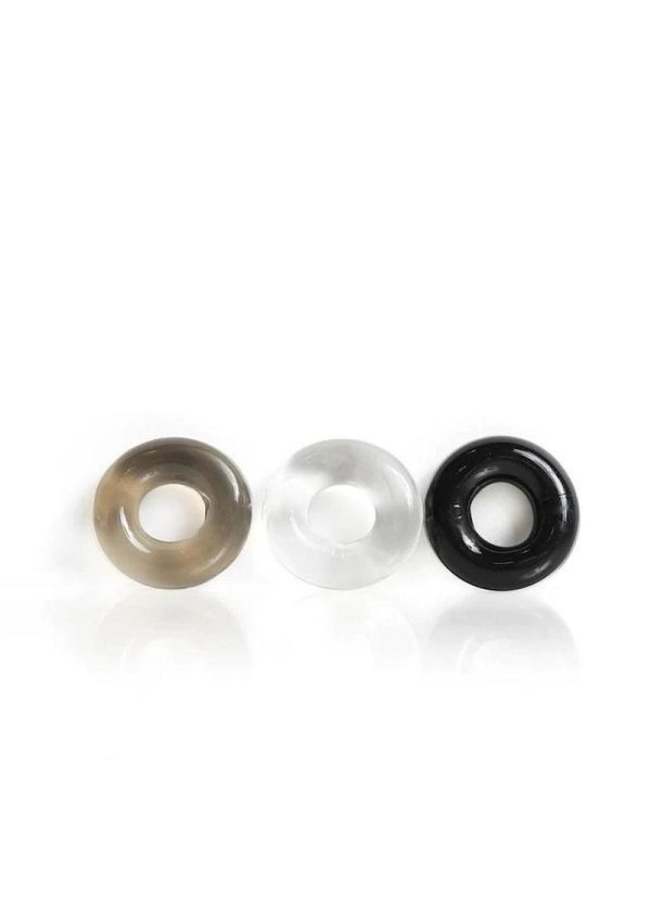 Bone Yard Triple Play Stackable Bulge Cock Rings Assorted Colors 3 Each Pack. - Image 3