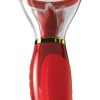 Fantasy For Her Her Ultimate Pleasure 24K Gold Luxury Edition Silicone Vibrating Multi-Speed USB Rechargeable Clit Stimulator Waterproof - Red