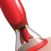 Fantasy For Her Her Ultimate Pleasure 24K Gold Luxury Edition Silicone Vibrating Multi Speed USB Rechargeable Clit Stimulator Waterproof Red - Image 3