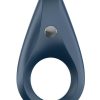 Satisfyer Rings Silicone Magnetic USB Recharge Cockring Waterproof Blue - Image 3
