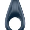 Satisfyer Rings Silicone Magnetic USB Recharge Cockring Waterproof Blue - Image 4
