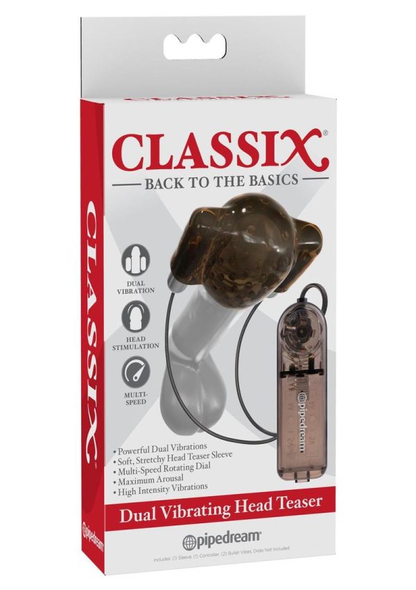 Classix Dual Vibrating Head Teaser Multi Speed Smoke - Image 2