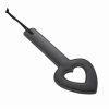 Sex and Mischief Shadow Heart Paddle 11.5in - Black