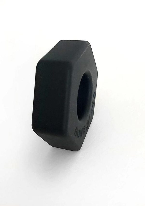 Bone Yard Bust A Nut Silicone Cock Ring Ball Stretcher Black - Image 4