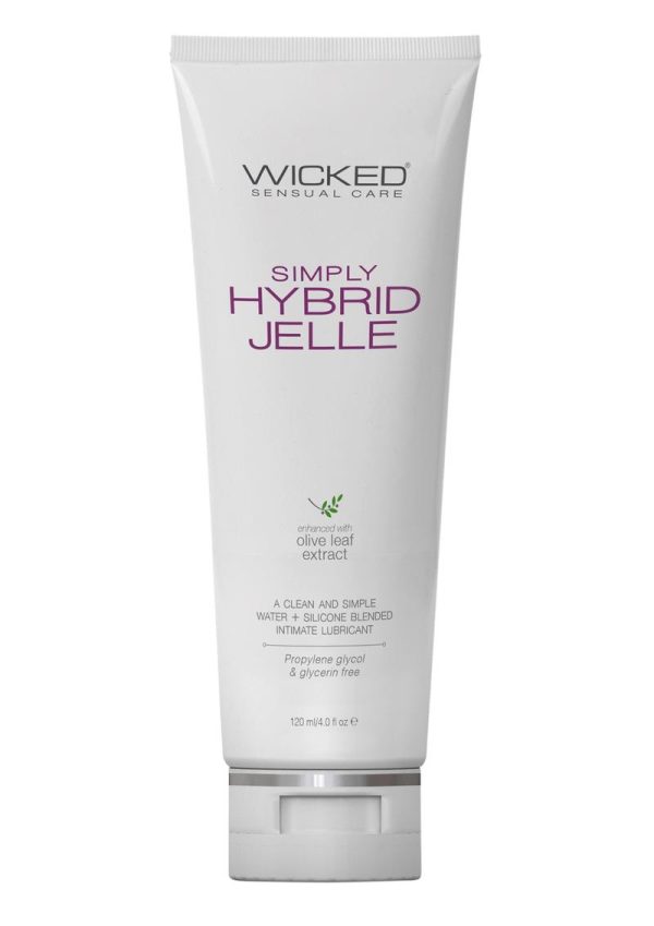 Wicked Sensual Care Simply Hybrid Jelle With Olive Leaf Extract 4 Ounce Tube