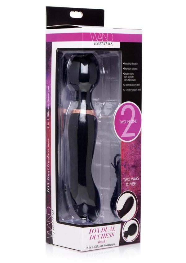 Wand Ess Dbl Silicone Vibe Wand Blk - Image 2