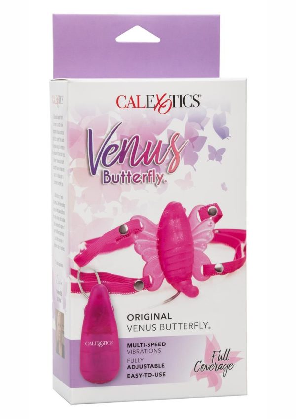 THE ORIGINAL VENUS BUTTERFLY WITH REMOVABLE VIBRATIG BULLET PINK - Image 2