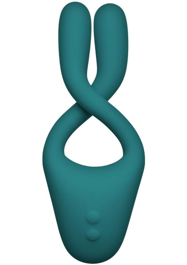 Tryst V2 Bendable With Remote Control Vibrating Silicone Massager  Teal - Image 3