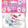 Candy Prints Dirty Balloon Mini Penis Style Latex 9 Inches 8 Each Per Bag - Image 2