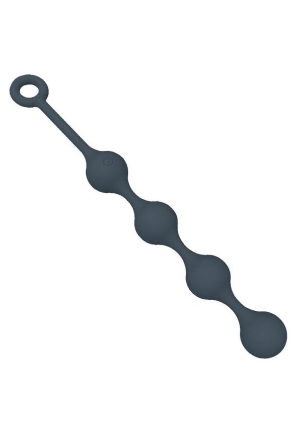 Nexus Quattro Silicone Rechargeable Vibrating Pleasure Beads - Black - Image 4
