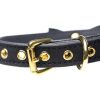Master Series Golden Kitty Cat Bell Collar - Black/Gold - Image 3