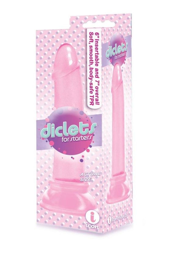 The 9`s - Diclets Jelly Dildo 8in - Pink - Image 2