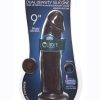 FleshStixxx Dual Density Silicone Bendable Dildo 8in - Chocolate - Image 2
