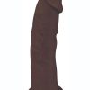 Fleshstixxx Dual Density Silicone Bendable Dong 9in - Chocolate