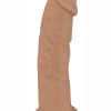 Fleshstixxx Dual Density Silicone Bendable Dong 9in - Caramel