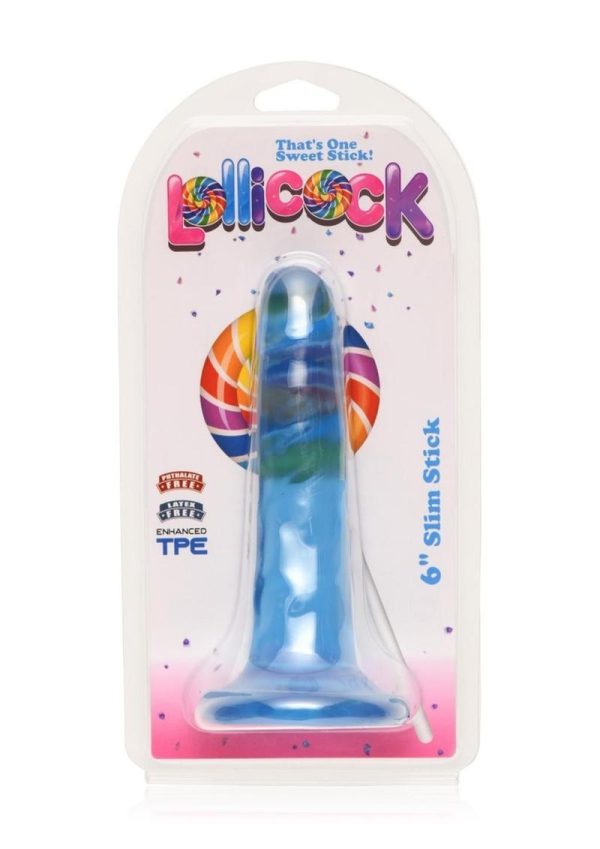 Lollicock Slim Stick Dildo 6in - Berry Ice - Image 2