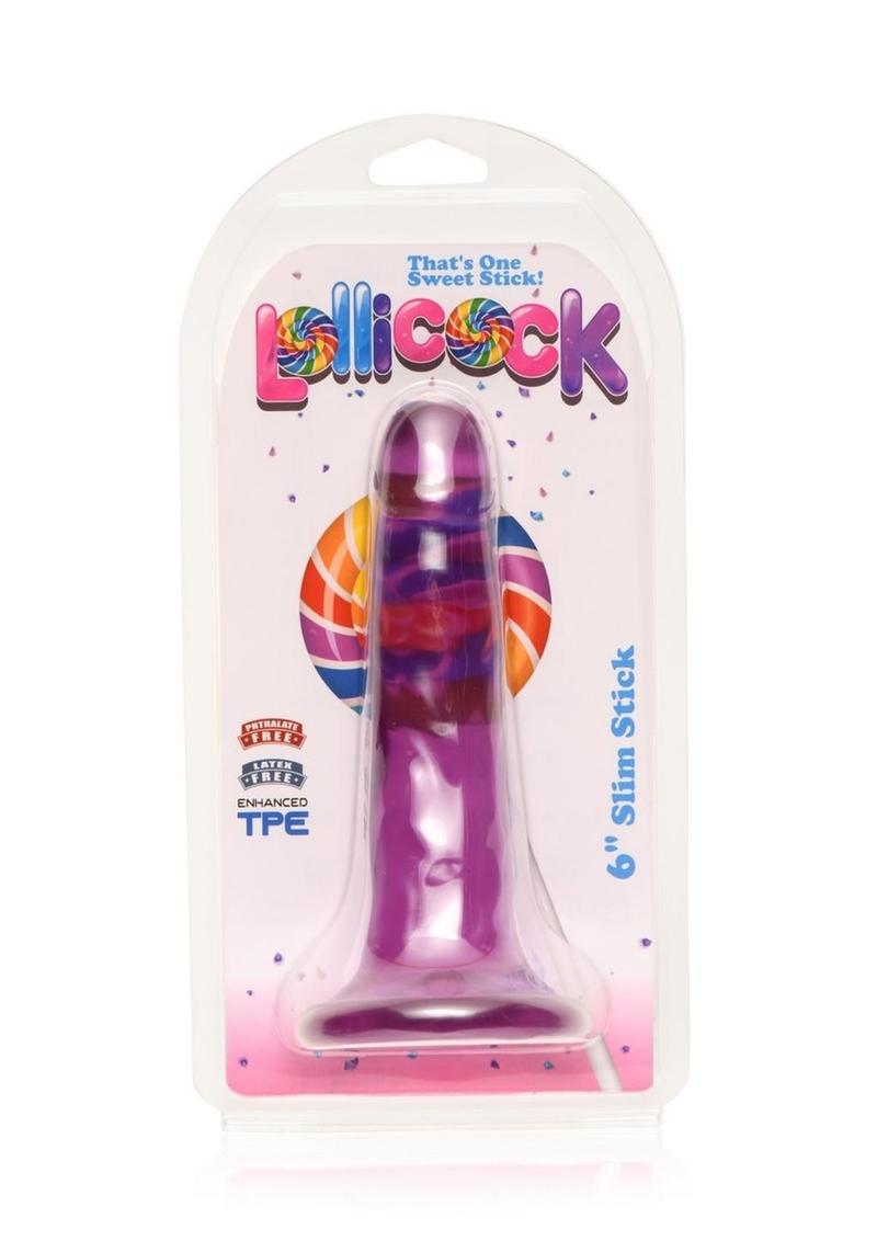 Lollicock Slim Sick Dildo 6in - Grape Ice - Image 2