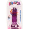 Lollicock Slim Stick Dildo With Balls 6in - Grape Ice - Image 2