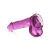 Lollicock Slim Stick Dildo With Balls 6in - Grape Ice - Image 4