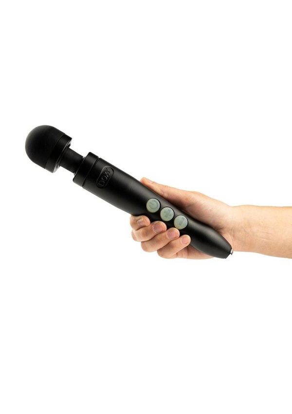 DOXY Die Cast 3R Rechargeable Vibrating Body Wand Massager - Matte Black - Image 4