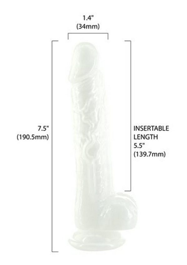 Addiction Pearl Dong 7.5in - White - Image 4