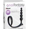 Anal Fantasy Collection Ass-gasm Silicone Cockring Anal Beads - Black - Image 2