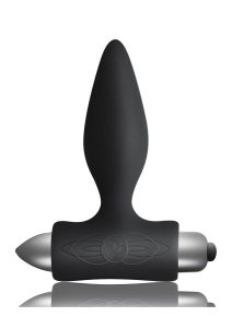 Petite Sensations Silicone Vibrating Anal Plug - Black