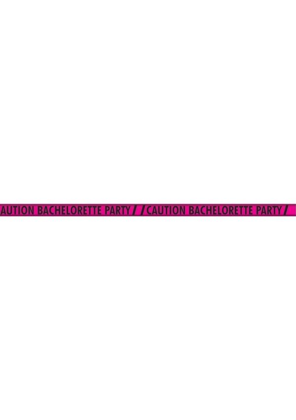 Caution Bachelorette Party Tape (100ft) - Pink/Black