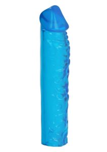 Puregel Textured Pleasure Penis Sleeve - Blue