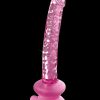 Icicles No 86 Glass Wand With Bendable Silicone Suction Cup - Pink - Image 3