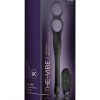 The-Vibe Silicone Rechargeable Anal Stimulator With Remote Control - Black/Silver - Image 2