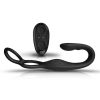 The-Vibe Silicone Rechargeable Anal Stimulator With Remote Control - Black/Silver - Image 3