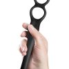 The-Vibe Silicone Rechargeable Anal Stimulator With Remote Control - Black/Silver - Image 4