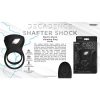 Decadence Shafter Shock Silicone Electro Shock Cock Ring with Remote Control - Black - Image 3
