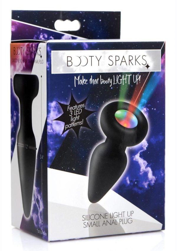 Booty Sparks Silicone Light-Up Anal Plug - Small - Image 2