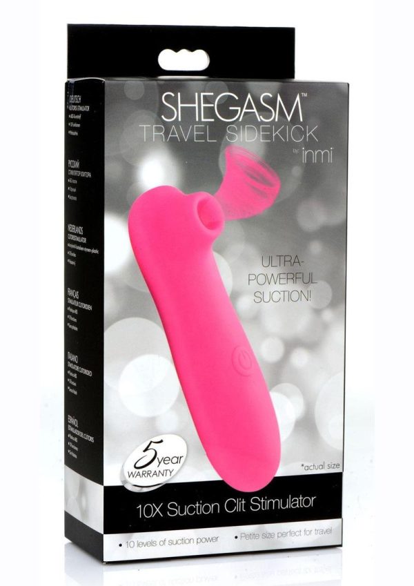 Inmi Shegasm Travel Sidekick 10X Suction Clit Stimulator - Pink - Image 2