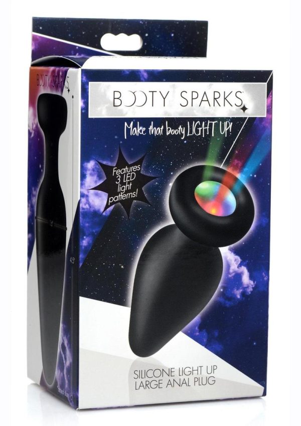 Booty Sparks Silicone Light-Up Anal Plug - Large - Image 2