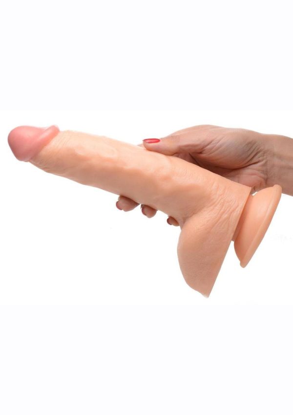 Master Cock Beefy Brad Dildo With Balls 9in - Vanilla - Image 4