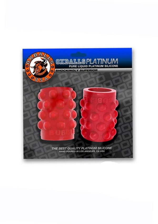 Bubbles Silicone Nipple Suckers - Red - Image 2